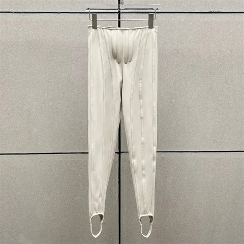 Women's pants 2026 Spring new elastic fishbone slim pencil pants low waisted walking yoga pants Women's leggings y2k trousers