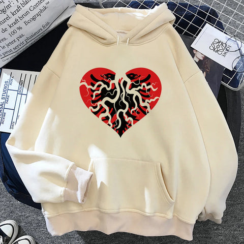 Albania hoodies women funny long sleeve top graphic sweat y2k pulls sweatshirts female gothic Hooded Shirt