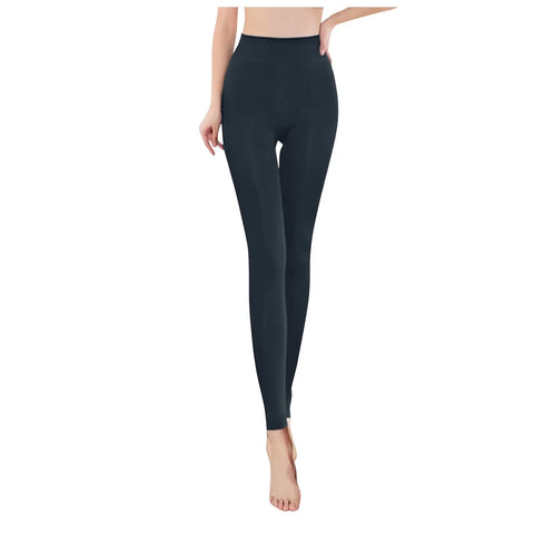 Winter Warm Bottoms Solid Thickened Velvet Warm Bottoms High Waist High Elastic Pants Upward Push Tight Pantyhose Women