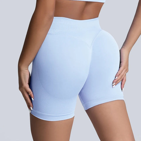 Impact Shorts Women Fitness Sports Women High Waist Tightening Gym Shorts Workout Scrunch Butt Yoga Seamless Shorts Female