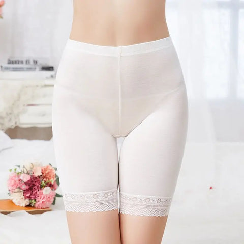 New Safety Pants for Women Large Size Fat MM Five-point Leggings Anti-exposure Women's Summer Lace Insurance Pants Shorts