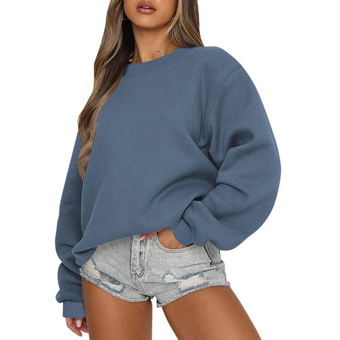 Womens Sweatshirts Oversized Crewneck Y2K Hoodies Fall Fashion 2025 Teen Girls Clothes Cute Winter Pullover Sweater