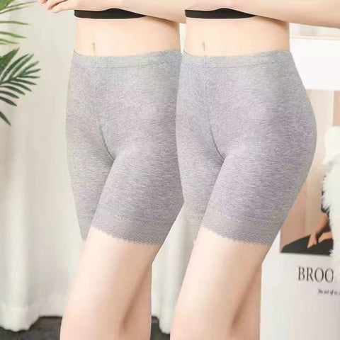 New Safety Pants for Women Large Size Fat MM Five-point Leggings Anti-exposure Women's Summer Lace Insurance Pants Shorts