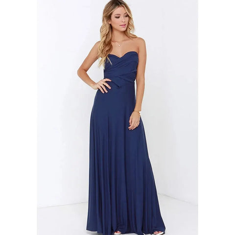 Sexy Women Multiway Wrap Convertible Boho Maxi Club Red Dress Bandage Long Dress Party Bridesmaids Infinity Robe Longue Femme