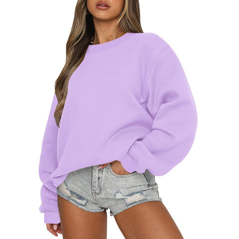 Womens Sweatshirts Oversized Crewneck Y2K Hoodies Fall Fashion 2025 Teen Girls Clothes Cute Winter Pullover Sweater