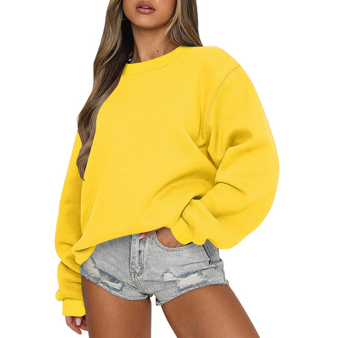 Womens Sweatshirts Oversized Crewneck Y2K Hoodies Fall Fashion 2025 Teen Girls Clothes Cute Winter Pullover Sweater