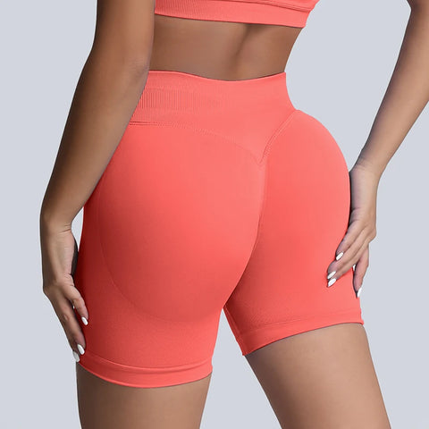 Impact Shorts Women Fitness Sports Women High Waist Tightening Gym Shorts Workout Scrunch Butt Yoga Seamless Shorts Female