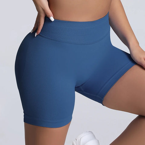 Impact Shorts Women Fitness Sports Women High Waist Tightening Gym Shorts Workout Scrunch Butt Yoga Seamless Shorts Female