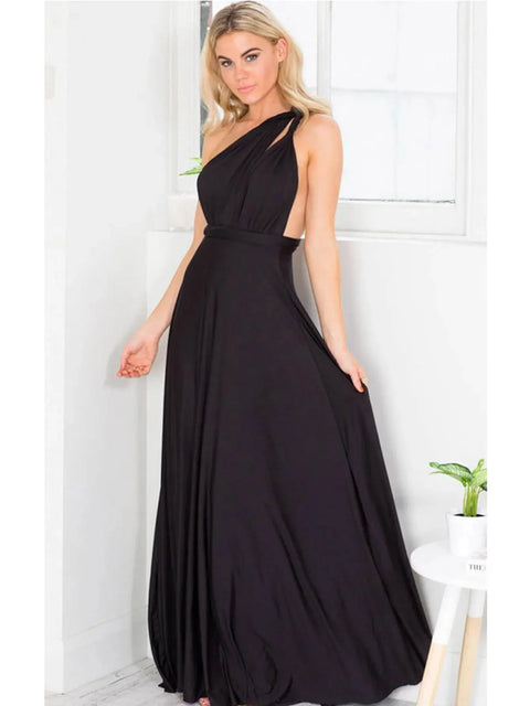 Sexy Women Multiway Wrap Convertible Boho Maxi Club Red Dress Bandage Long Dress Party Bridesmaids Infinity Robe Longue Femme