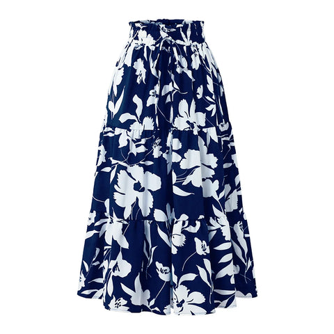 Long Skirts for Women Clothing Fashion Clothes Y2k Skirt Harajuku Bohemian Party Fairy Hotsweet Summer Bohemian Print Casual