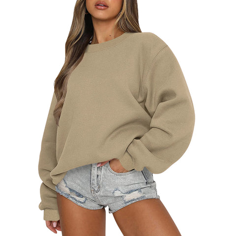 Womens Sweatshirts Oversized Crewneck Y2K Hoodies Fall Fashion 2025 Teen Girls Clothes Cute Winter Pullover Sweater