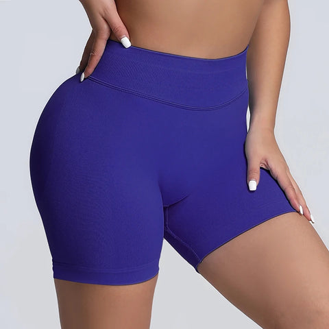 Impact Shorts Women Fitness Sports Women High Waist Tightening Gym Shorts Workout Scrunch Butt Yoga Seamless Shorts Female