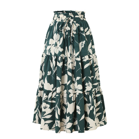 Long Skirts for Women Clothing Fashion Clothes Y2k Skirt Harajuku Bohemian Party Fairy Hotsweet Summer Bohemian Print Casual