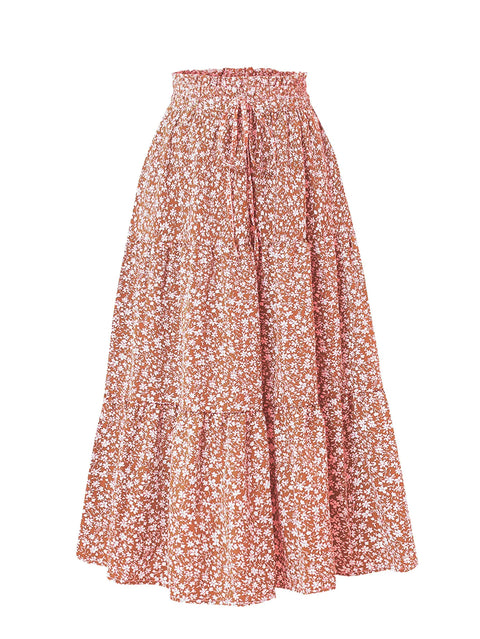 Long Skirts for Women Clothing Fashion Clothes Y2k Skirt Harajuku Bohemian Party Fairy Hotsweet Summer Bohemian Print Casual