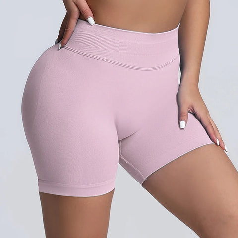 Impact Shorts Women Fitness Sports Women High Waist Tightening Gym Shorts Workout Scrunch Butt Yoga Seamless Shorts Female