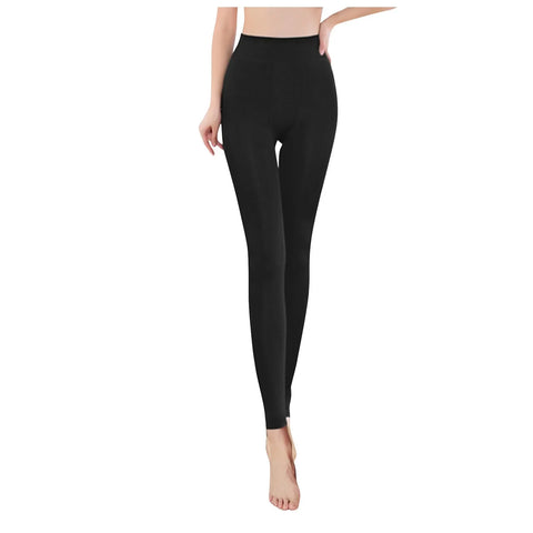 Winter Warm Bottoms Solid Thickened Velvet Warm Bottoms High Waist High Elastic Pants Upward Push Tight Pantyhose Women