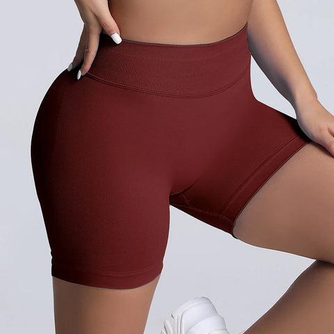 Impact Shorts Women Fitness Sports Women High Waist Tightening Gym Shorts Workout Scrunch Butt Yoga Seamless Shorts Female