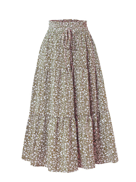 Long Skirts for Women Clothing Fashion Clothes Y2k Skirt Harajuku Bohemian Party Fairy Hotsweet Summer Bohemian Print Casual